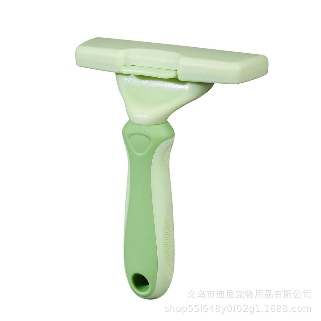 Cat comb one-click press to clean cat hair, cat and dog comb to remove cat hair, cat hair combing artifact, pet supplies