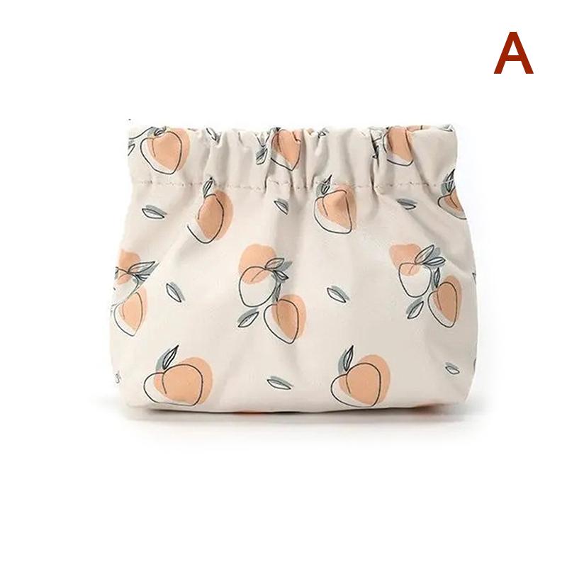 Cosmetics Coin Wire Holder Pouch Bag Portable Earphone Cards Lipsticks Storage Bag Auto Close Organizer Travel Jewelry Bag