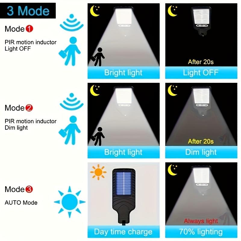 Intelligent LED solar light outdoor sensing wall light 3-mode light control decorative garden safety lighting suitable for courtyards and villas