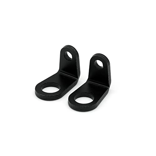HI-LINE Držák blinkru L-tvar 90° pravý úhel M5 M10 Základna držáku blinkru Motocykl Přední Zadní Základna držáku blinkru Černá Sada 2 kusů