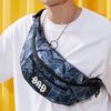 New LiNing Training Series Polyester Sling Bag Fanny Pack Unisex Black Gray Color ABDP356-2