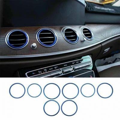 Vent Cover Central Console Air Outlet For Benz E-Class W213 16-21 Aluminum Blue