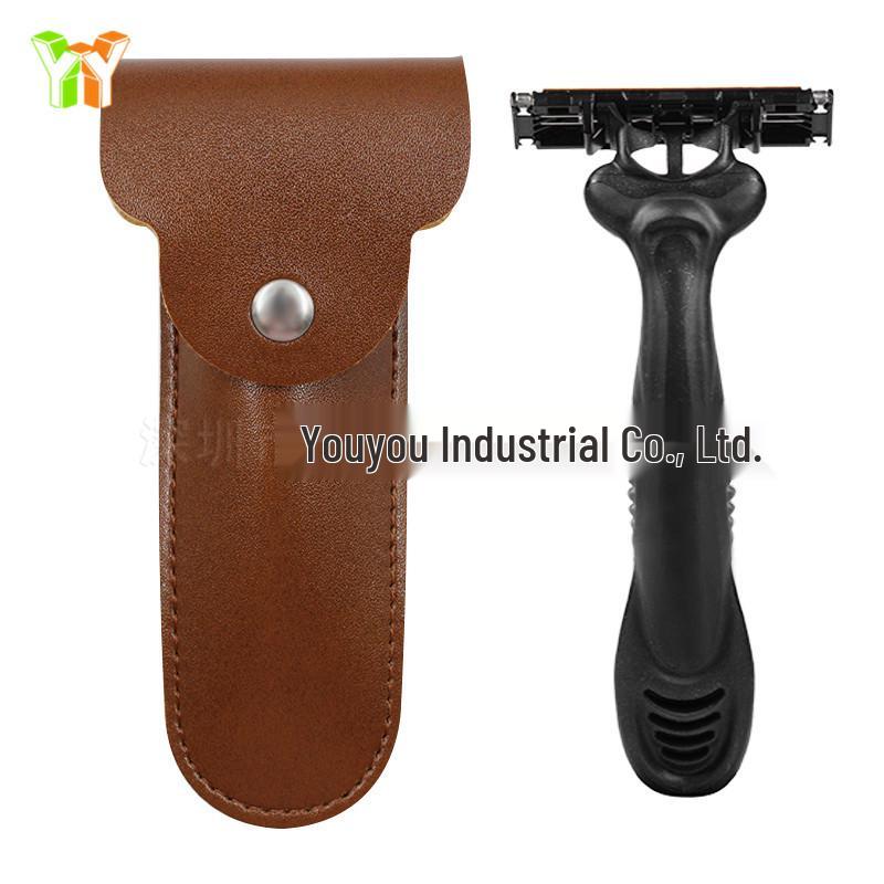 

Old-Fashioned Small PU Leather Razor Case - In Stock коричневый