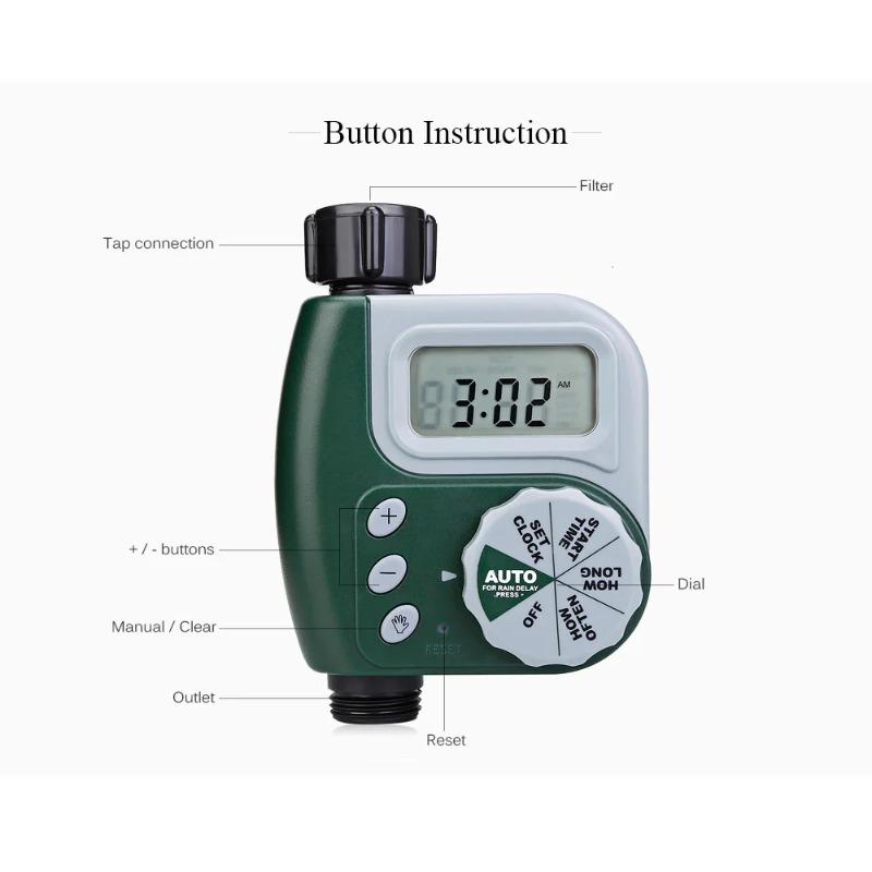 Mini Garden Watering Timer Automatic Electronic Water Timer Home Garden Irrigation Timer Controller System Autoplay Irrigator