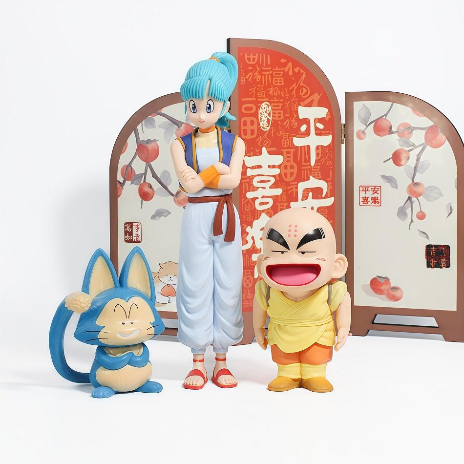Dragon Ball Z Anime PVC Figure - Cute Sr. Popo Karin Sama with Goku Vegeta Oolong Super Saiyan Model Toy Collectible