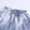 Women Tie-dye Casual Loungewear Long Sleeve Top and Shorts
