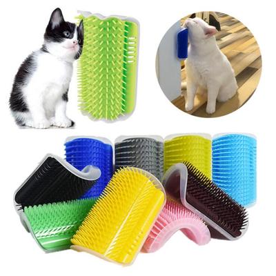 Cat Scratcher Massager for Cats Scratching Pets Brush Remove Hair Comb Grooming Table Dogs Kitten Clean Corner Brush Removable