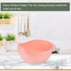 uxcell Rice Washing Colander, Rice Washer Colander, Fruit Washing Bowl, Multipurpose Plastic Fruit and Vegetable Drainer Basket Kitchen Gadget, Pink
