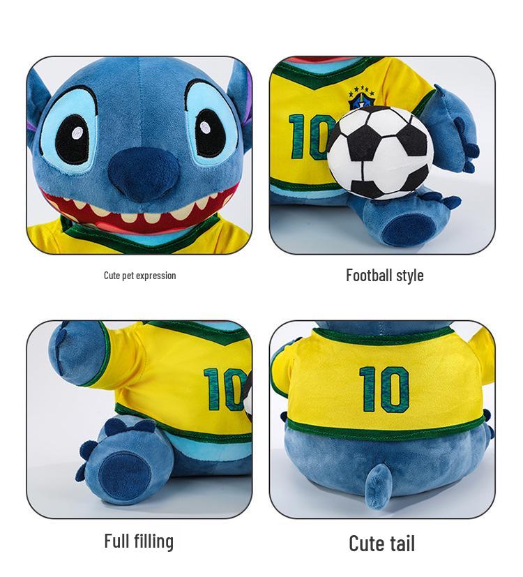 Cartoon Football Stitch Plush Toy Doll for Children