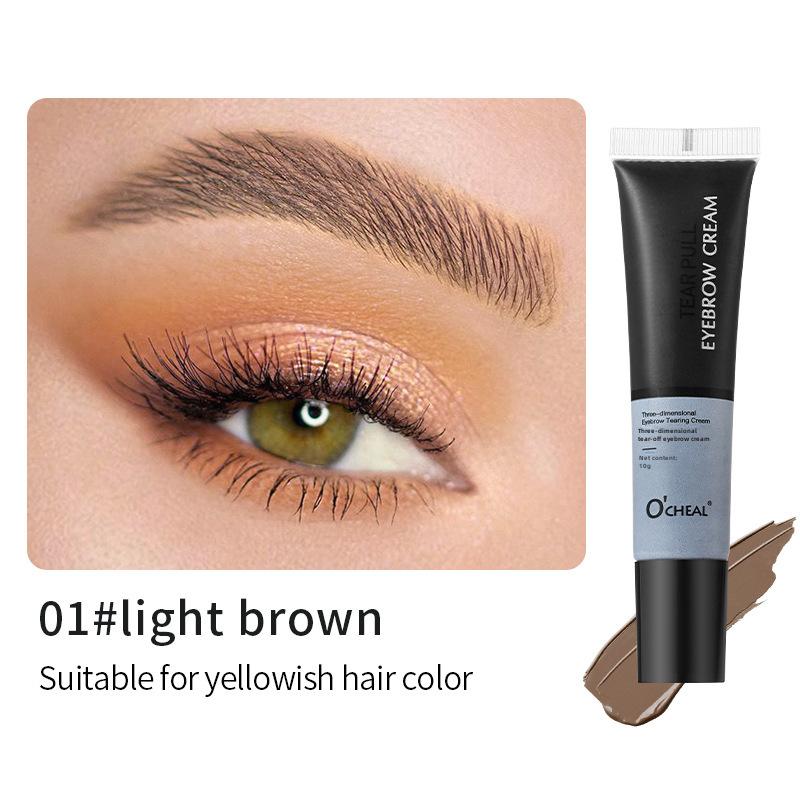 

OCHEAL Peel Off Eyebrow Tint Стойкий, водостойкий, не размазывающийся гель для бровей 10g светло-коричневого
