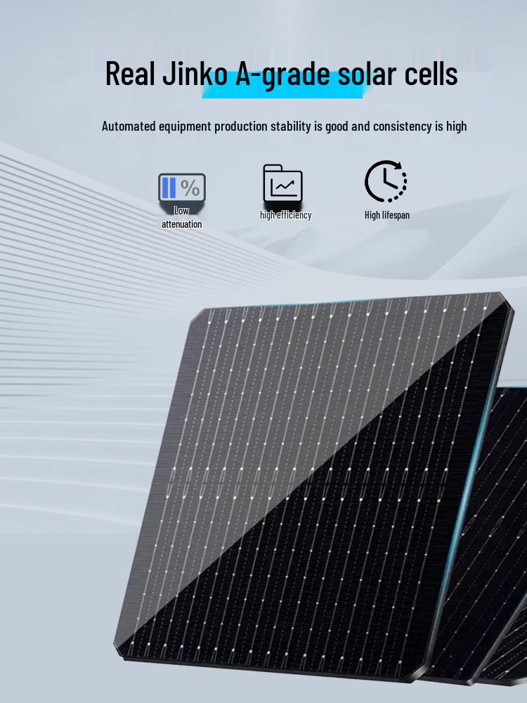 Monocrystalline Solar Panel Power System for Home & RV, 12V/24V with Lithium Battery Charging