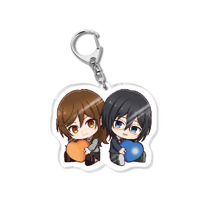 Horimiya Acrylic Keychain Jewelry Friends Gift Bag Charms Keyring Souvenir Cute Key Chain Pendant Couple Accessories Q Version