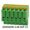 1pc 2EDGKDH-5.08 Spring Loaded Terminal Blocks Weld-free Screw-free Quick Press Wiring For Electrical Equipment