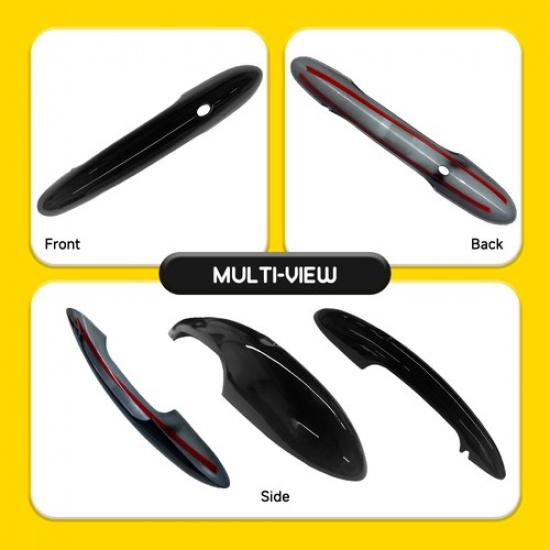Car W/ Keyless Door Handle Cover Black For 2017+ Mini Hatch Countryman F55 F60