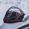 LVS motorcycle off-road helmet racing double lens flip open helmet DOT