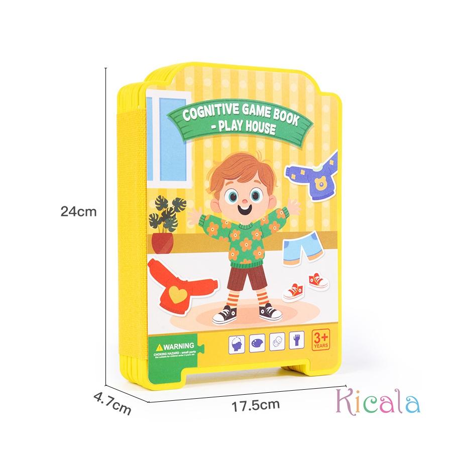 Dress Up Puzzles Montessori Toys Change Clothes Jigsaw Puzzle Box Matching Games Dressing Kid's Travel Set Christmas Gifts