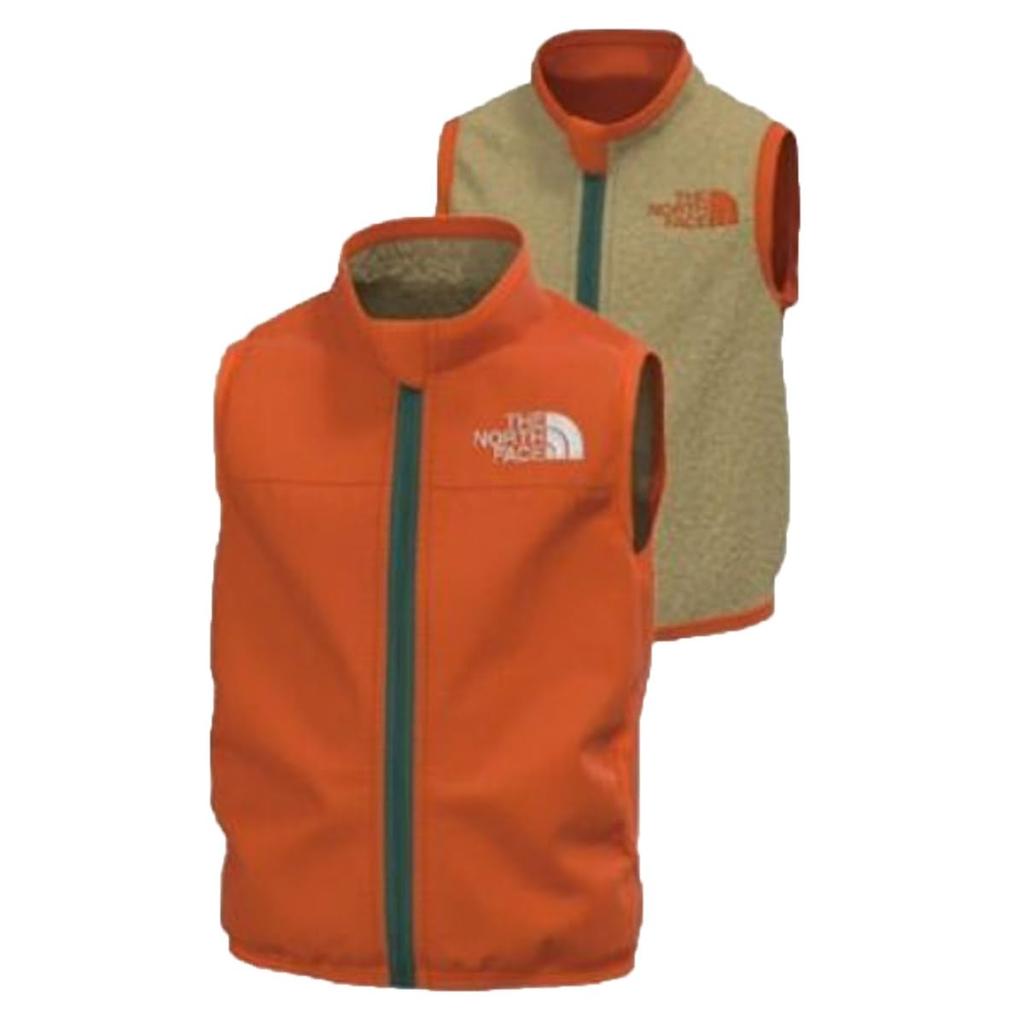The North Face Baby Reversible Cozy and Size 80 Vest, Unisex, Water-Repellent, Windproof, Warm, Cold-Proof, Mandarin,