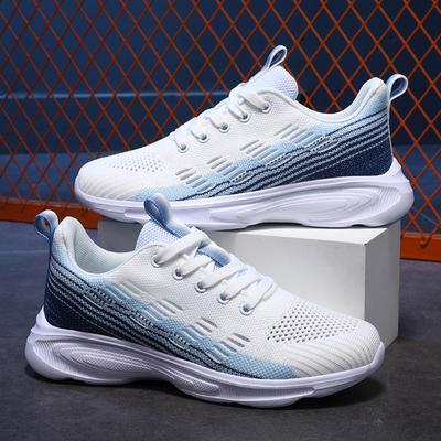 Spring and Summer New Fly-woven Sports Shoes EVA Sole Lightweight High Elastic Wear-resistant Mesh Sports Shoes Running Shoes