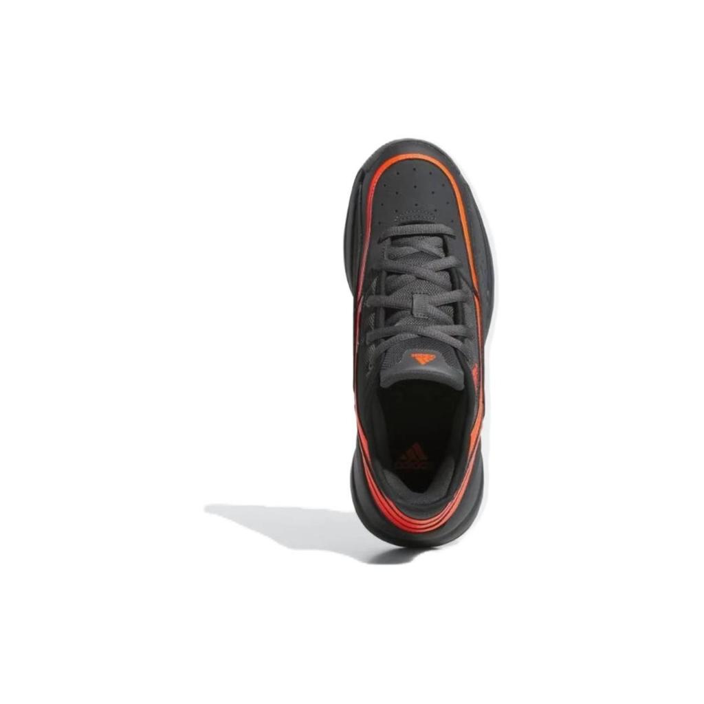 Adidas Front Court Fashion Versatile Shock Absorption Non-Slip Wear-Resistant Low-Top Basketball Shoes Men Sneakers Gray Orange Red ID8590