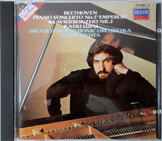 

CD BEETHOVEN - Piano Concerto No.5: Lupu / Israel 4000502 Decca 1983 Germany Classical Used