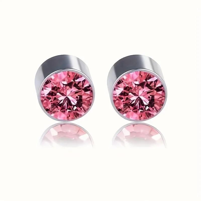 2-12Pcs Simple Stainless Steel Magnetic Nose Stud Earrings, 3mm Non-Pierced Body Jewelry For Male and Female