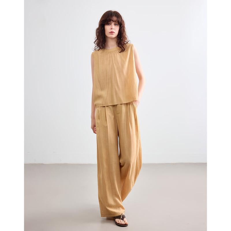 Demana Murray Series Women's Summer Print Sleeveless Top & Wide-Leg Pants Set