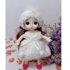 16cm Assorted Dress-Up Dolls with Fashion Outfits: Wedding Dress, Mermaid, Princess, and Prince Accessories