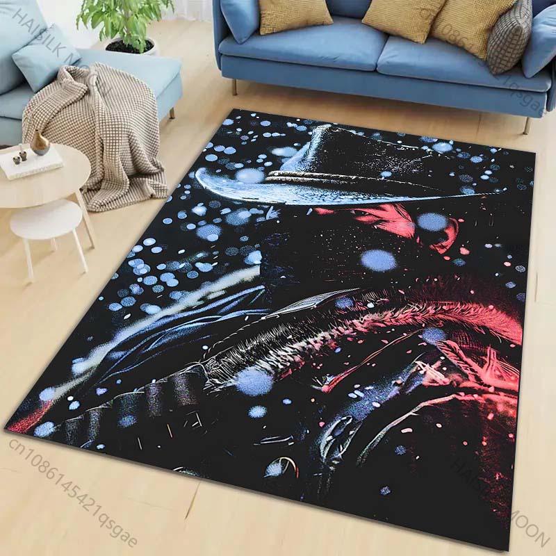 

New product Cowboy in Snowy Night Carpet for Living Room Bedroom Bedside Floor Mat Cloakroom Children Playing Mat Area Rug 40x60cm