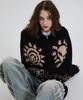 Hoodhood Alien Nordic Zip-Up Cardigan Black