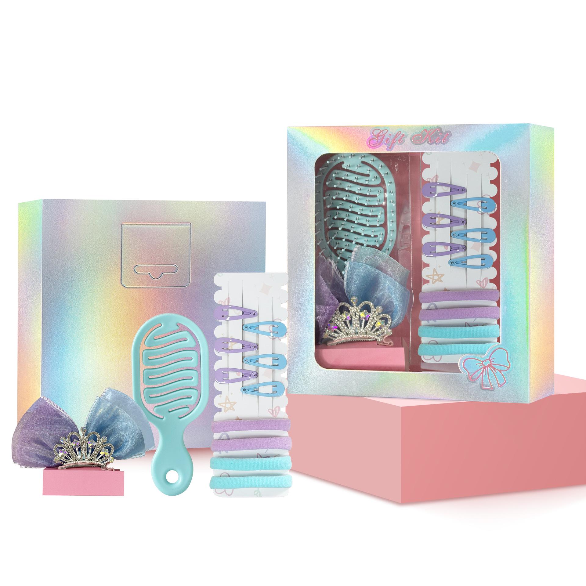 Kids  Mini Runway Comb Set: Cute Hollow, Rib, Air Cushion, & Massage Combs