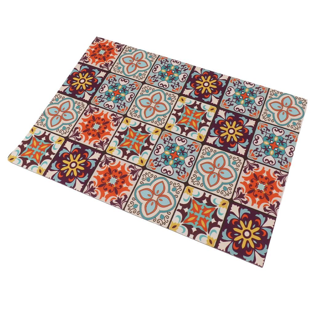 Coffee Bar Mat 3.5mm Thick Bright Colors Anti Slip Rubber Backed Waterproof Dish Drying Mat for