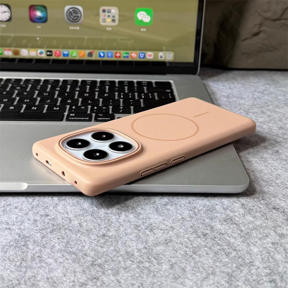 Ultra Thin Solid Color Matte Hard Case For Xiaomi Redmi Note 14 13 Pro Plus 14R 14C 13C Magnetic Wireless Charge Slim Back Cover