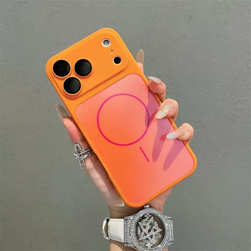 Luxury Nano Frosted Acrylic For Magsafe Case for iPhone 17 Air 16 15 14 13 12 11 Pro Max Plus Magnetic PC Glossy Hard Funda