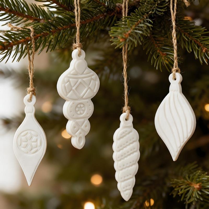 Creative Christmas Tree Ornament Mould Star Pendant Silicone Mold Hanging Accessories Epoxy Resin Jewelry Mold