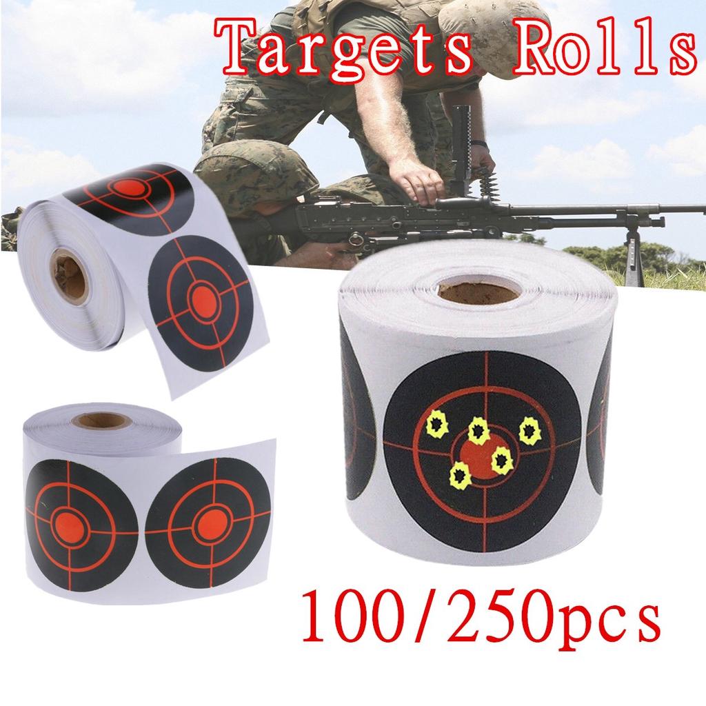 Buy 100pcs/250pcs Roll Shooting Adhesive Targets Splatter Reactive ...