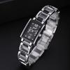 Korean Style Womens Decorative Square Quartz Watch With Logo Display For Fashion Accessories