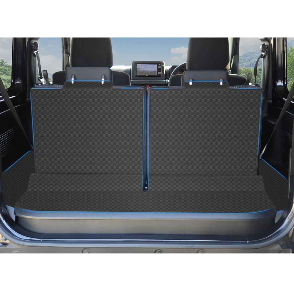 YORKNEIC Luggage Mat for Suzuki Jimny and Jimny Sierra JB64W and JB74W Trunk Seat Back Back Synthetic Type A (2018-Present Models), Vehicle-Specific
