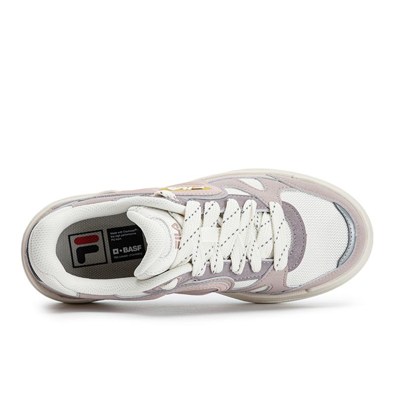 FILA Vibe 1+ Rhythm Shoes Classic Versatile Durable Lightweight Breathable Low-Top Skate Shoes Women sneakers Cream Deer-Pink F12W623210FGF