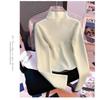 Autumn Winter Half High Collar Fake Two Pieces Casual Fashion Sweatshirt Women Patchwork Pullover Top