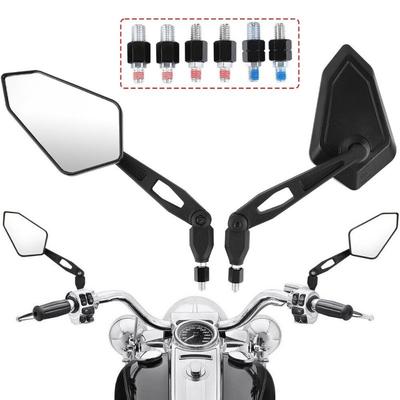 Durable Motorcycle Rear Mirrors 360° Rotatable for Spiegel Paar Honda Yamaha Kawasaki Maverick Booster M10 M8 Enduro KTM Suzuki
