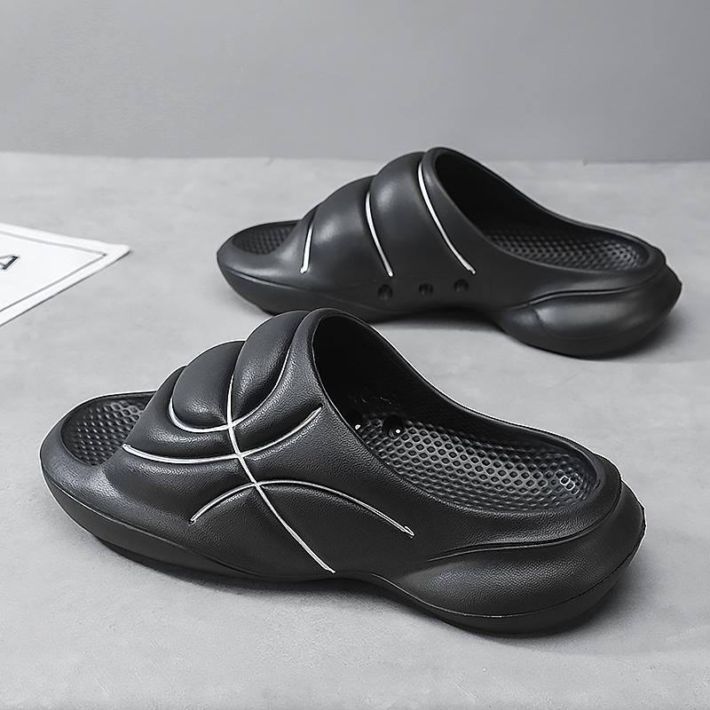 

Модные шлепанцы, повседневная обувь инновационного дизайна, мужские легкие домашние тапочки с мягкой подошвой, высококачественные эксклюзивные фирменные шлепанцы 40-41