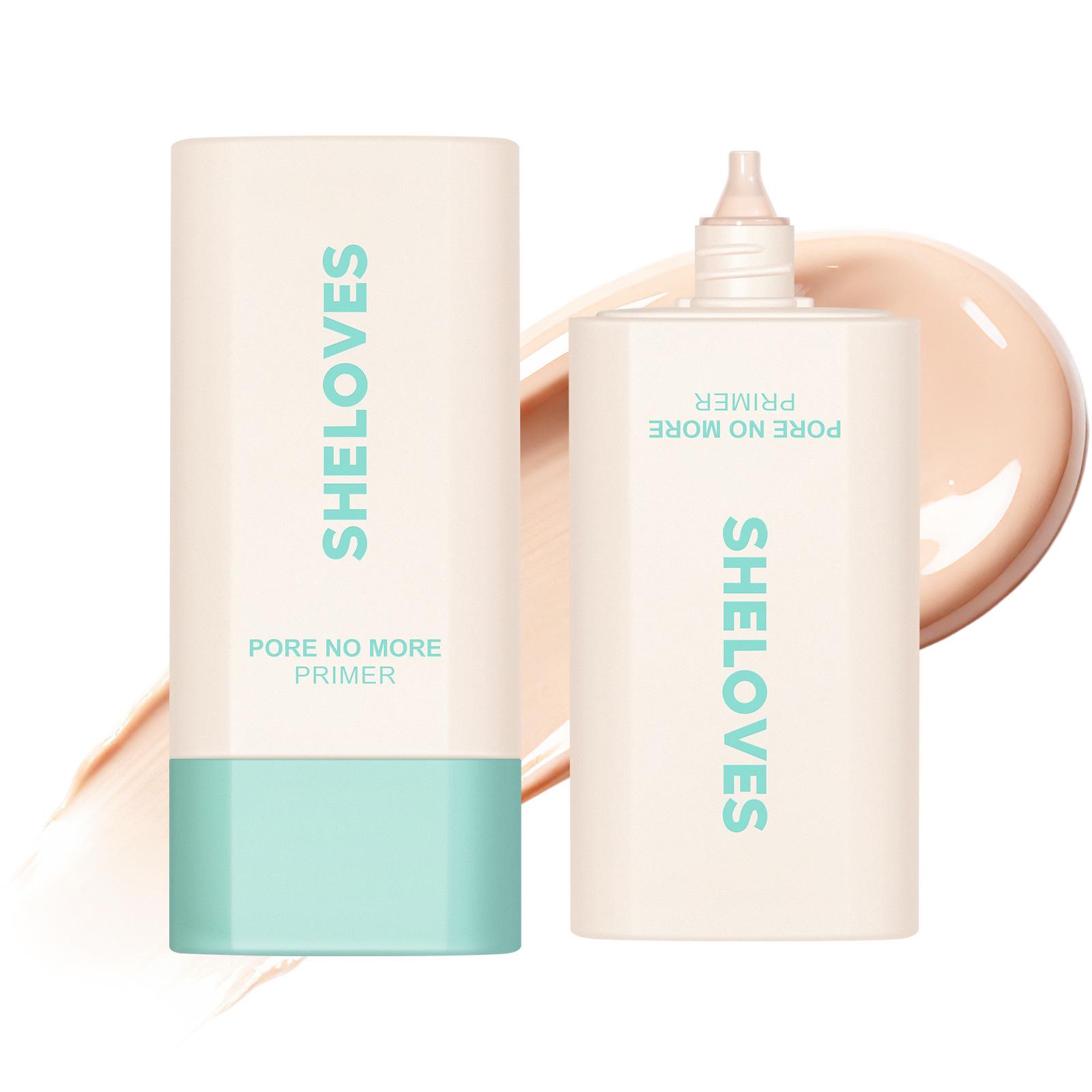 SHE LOVES Pore-Free Primer: Moisturizes, evens skin tone, and ensures a long-lasting foundation adherence.