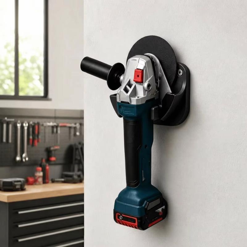 Angle Grinder Wall Mounted Storage Rack Rust-resistant Metal Tool Holder for Garage Shed Workspace Organization