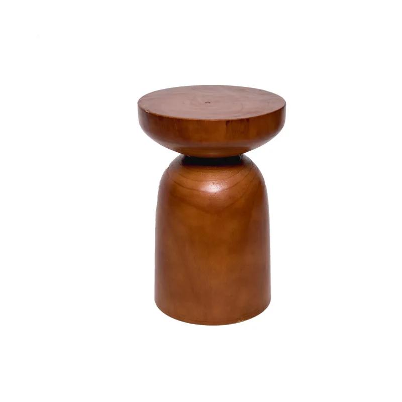 Moderner minimalistischer Vollholz Pier Baumstumpf Hocker Designer Kreativer runder Hocker Ferienwohnung Dekoration Baumstumpf Hocker