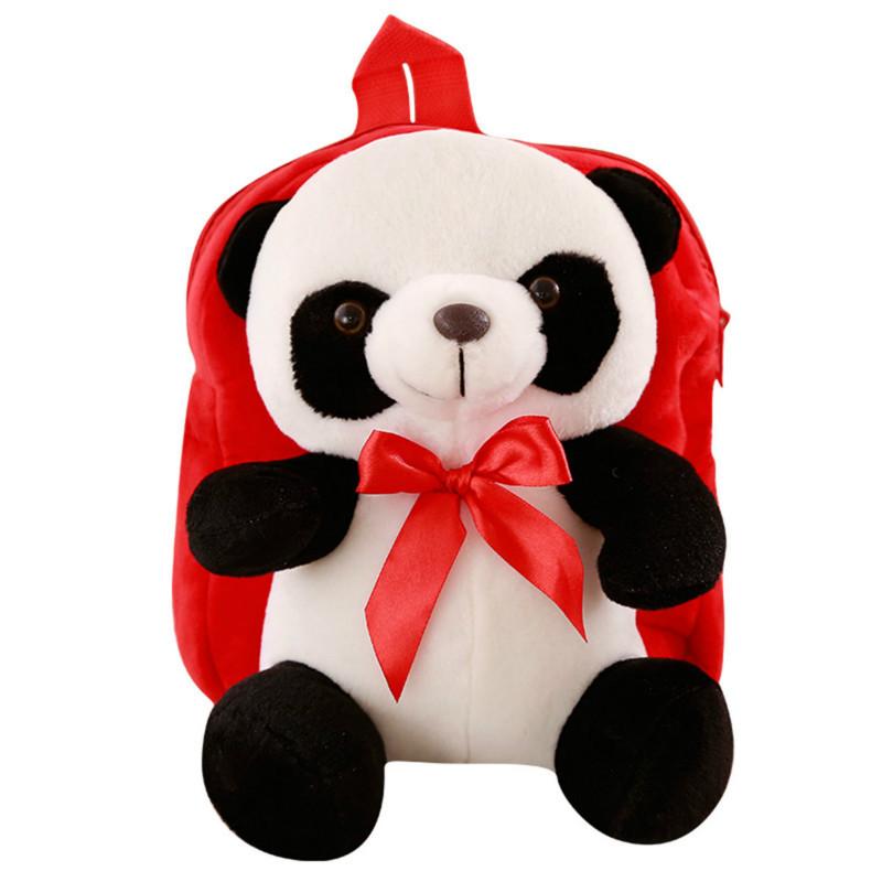 Cartoon Panda Bag Plush Toy Panda Doll Children'S Schoolbag Bear Backpack Ragdoll Birthday Gift