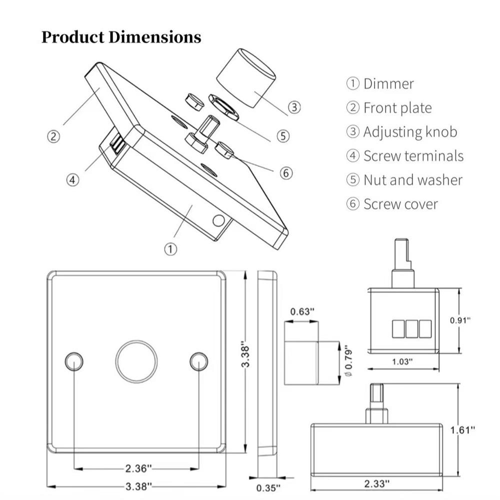 PWM LED Dimmer for RV, Boat, Camper Interior Light