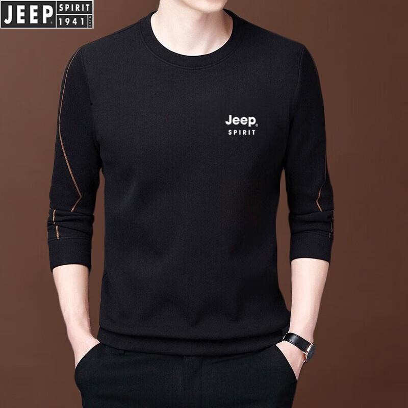 JEEP SPIRIT Men s Crew Neck Long Sleeve Casual Top XL