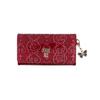 ANNA SUI Rose Heart Key Case for Women Compatible with Car Smart 317984 Wine - Cute, Compact, Keys,
