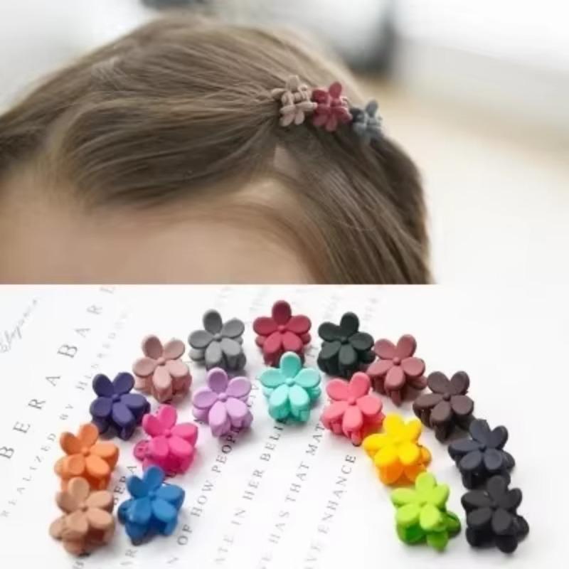 Mini Fashion Toddler Hair Claw Cute Candy Color Hairpin Flower Chin Clip Children Hair Clip Accessories Korea Style