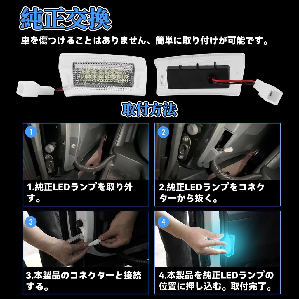 GemPro Alphard 40 Courtesy Lamp, Third Row, Vellfire 40 Series, Sliding Door Spot Lamp,